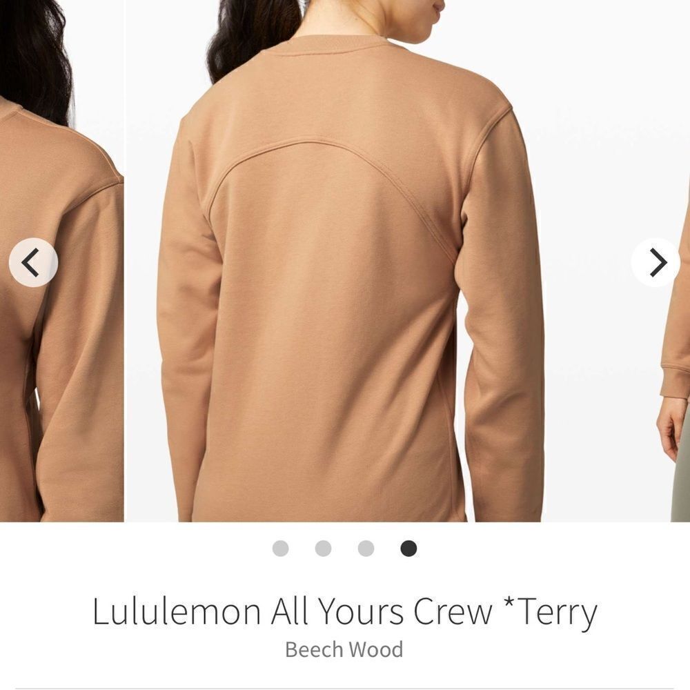 Lululemon All Yours Crew *Terry Beech Wood - Picture 4 of 7